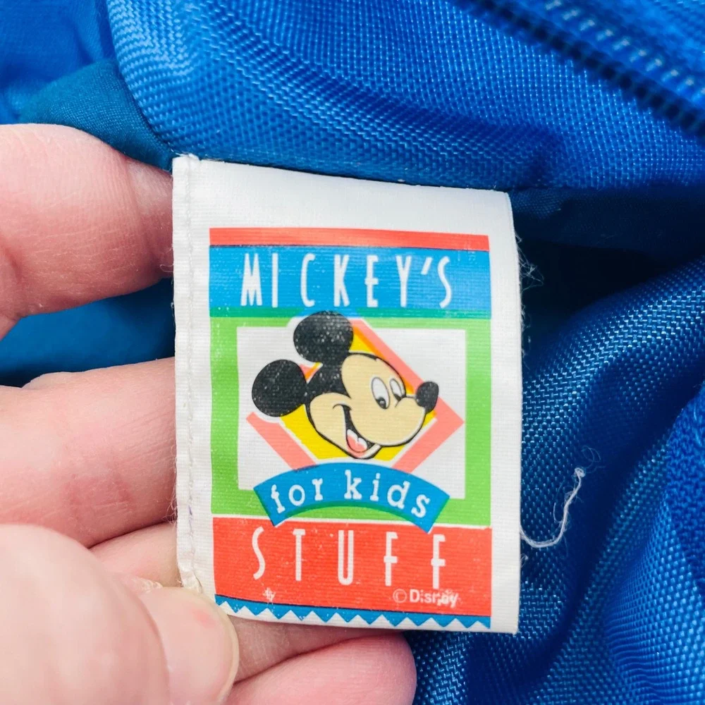Vtg Disney Mickey Stuff‎ for Kids Stuffed Animal Backpack Blue 90s Kidcore 18